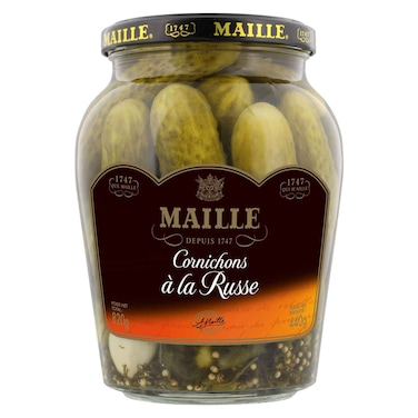 Maille Gherkins Russian Pickles 440g