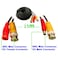 Tomvision - 15m Black BNC Security Camera Video Cable for All HD CCTV DVR Surveillance System High Quality RG59 plug DC power to BNC video camera extension cable