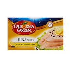 Buy California Garden Tuna Slices With Black Pepper And Lemon Juice 120g in UAE