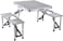Foldable Chair Outdoor Folding Table And Chair Aluminum Portable Table Set Camping Camping Picnic Table, folding design Easy to Carry