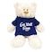 Cream Bear with Blue Hoodie Get Well Soon 38cm