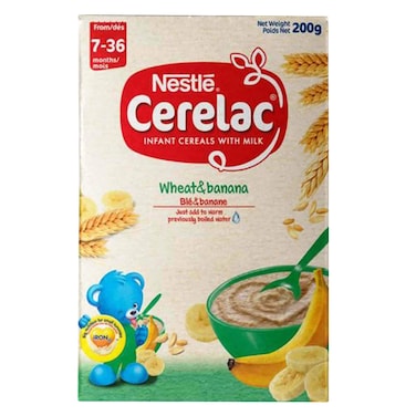 Nestle Wheat And Banana Cerelac 200G