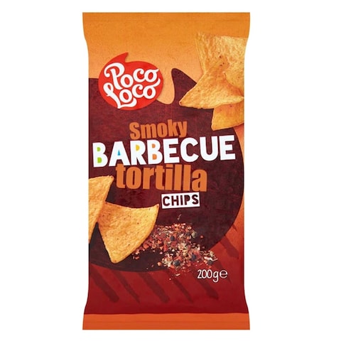 Poco Loco Smoky Barbecue Tortilla Chips 200g