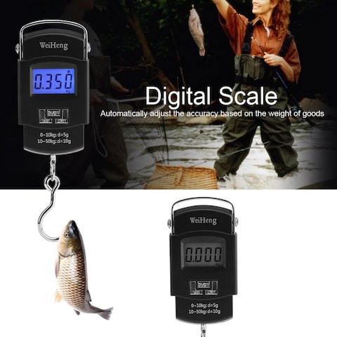 Lavish [ 1 Piece ] Digital Kitchen Scales Electronic LCD For Luggage Travel Weighting With Backlight 50Kg/10g Weight