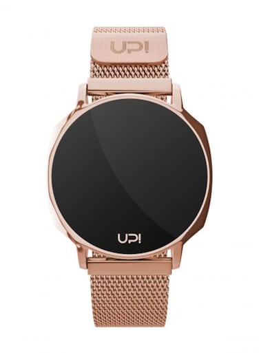 Upwatch Next Rose Gold Unisex Wrist Watch, 42mm Case, Touch Screen Display, Lithium Battery