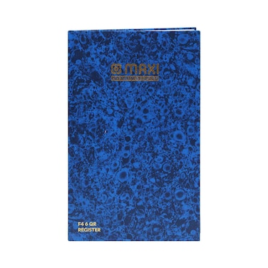 Maxi Register Foolscap Book Size6 288Sheets
