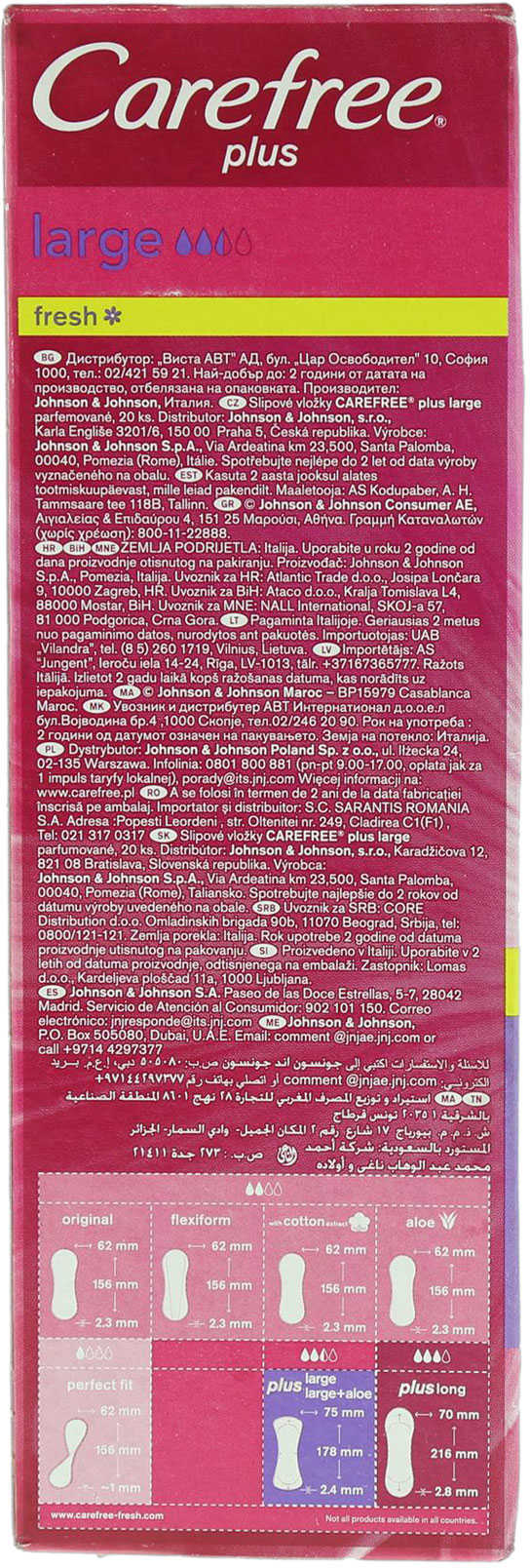 Carefree Plus Large Fresh 20 Pads product thumbnail 4