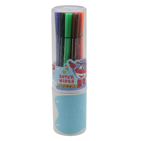 M&amp;G 95885 Super Wings Washable Felt Pen 12 Pieces