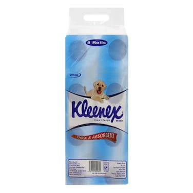 Kleenex Toilet Paper Roll White 8 Pack