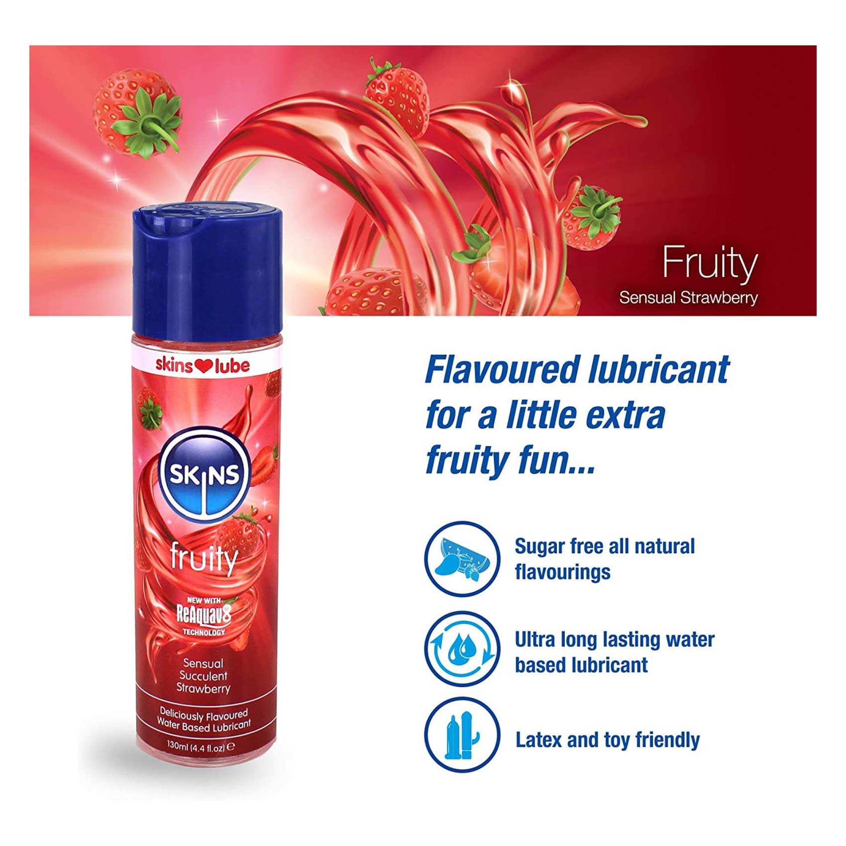 Skins S.Berry Water Lubricant130Ml