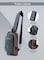 Parajohn Anti Theft Crossbody Sling Bag, Shoulder Backpack, Lightweight Chest Daypack With USB Charging Port - Grey