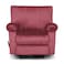In House Velvet Rocking Recliner Chair - Dark Pink - H1