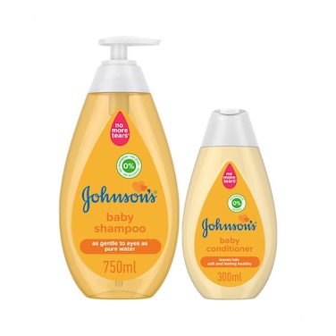شامبو جونسون للاطفال، جولد، 750 مل + بلسم جولد - 300 مل