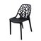 Jilphar Furniture Polypropylene Dining Chairs, Black - JP1038A