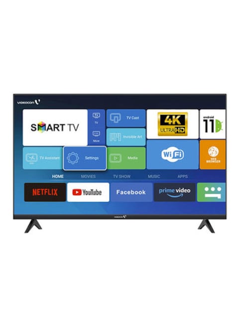 Videocon 50 Inch, Full HD, Edgeless Smart TV, E50EL1100, Black