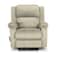 In House Velvet Rocking &amp; Rotating Recliner Chair - Light Beige - AB02