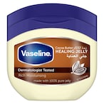 Buy Vaseline 100% Pure Petroleum Jelly Healing For Dry Skin With Cocoa Butter To Heal Dry And Damaged Skin 100ml in UAE