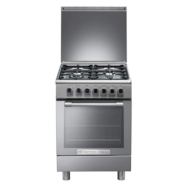 Tecnogas 4 Burner Superiore Gas Cooker N3X66G4VC Silver 60cm