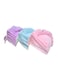 Generic Pack Of 3 Hair Towels Pink/Blue/Pruple 10Inch