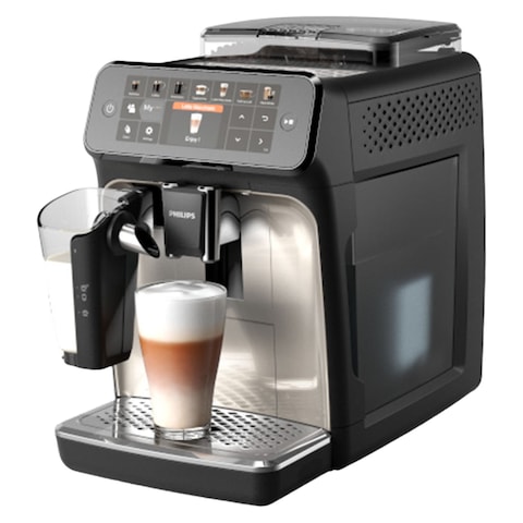 Philips 5400 Series Fully Automatic Espresso Machine With LatteGo EP5447/90 Black 1500W