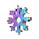 KKmoon-18 in 1 Snowflake Shaped Stainless Steel Multi-purpose Tool Card Compact Portable Multi-functional Screwdriver with Keychain