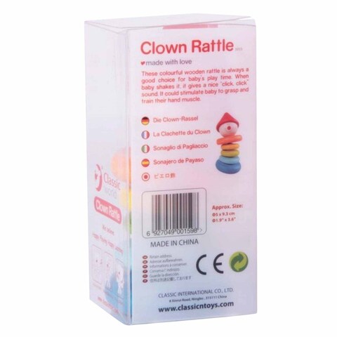 CLASSIC CLOWN RATTLE 3059