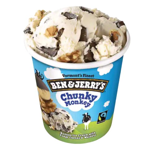 Ben &amp; Jerry&#39;s Chunky Monkey Banana Ice Cream 465ml