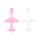 Tom &amp; Zoe Plane Shaped Baby Spoon Pink/White 2 PCS