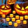 Flameless Candles [12 Pack] Battery Operated LED Votive Flickering Tealights Candles with Warm White Light for Wedding, Birthday Party, Holidays, Eid Ramadan Home Decoration