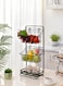 Almufarrej 3 Layer Vegetable Fruit Storage Rack Black