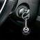 Mazda  Black Keychain - Sleek, Durable Metal Key Ring for Car Enthusiasts