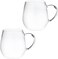 Hario Round Glass Mug Set, 360ml, Clear, 2Pcs
