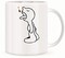 Giftex 11Oz White Mug, Coffee Drop And Little Guy Pic On Mug