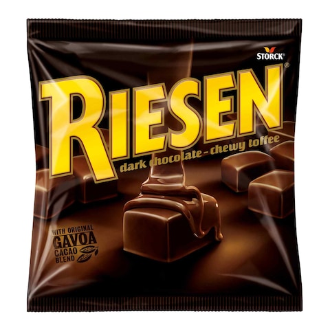 Buy Riesen Dark Chocolate Chewy Toffee 150g in UAE