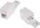 DKURVE&reg; RJ11 Female to BT Male Convertor Socket Adapter, White (1-Pack)