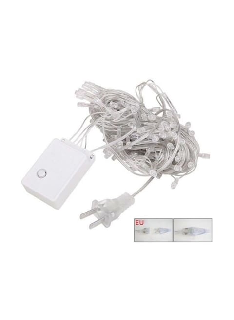 Generic 100 Led Bulb String Fairy Wedding Curtain Light White 10meter
