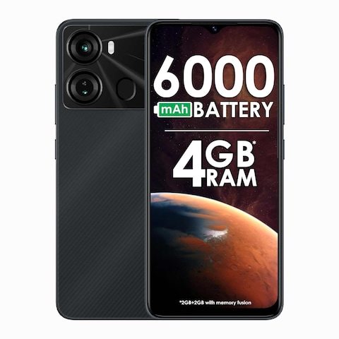 أي تيل P40 - موبايل 6.6 بوصة 128 جيجابايت/4 جيجابايت ثنائي الشريحة شبكة الجيل الرابع - أسود