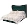 In House Lisbon Velvet Bed Frame - King - 200x200 cm - Dark Green