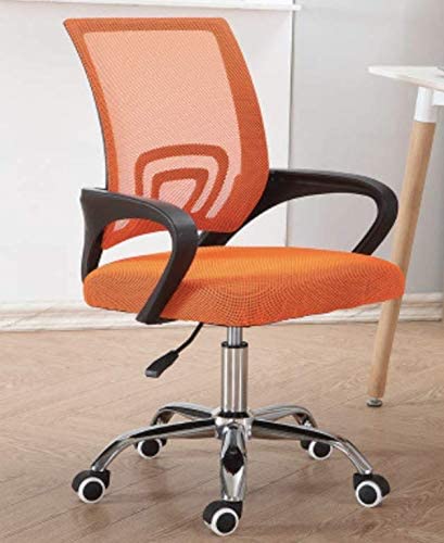 Generic Home Computer Desk Office Chair For Business - Mesh Design With Ergonomic Back Lumbar Support, Modern Executive Style And Adjustable (Orange)