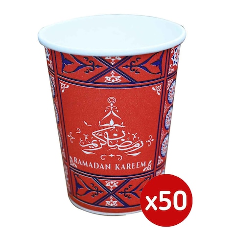Tiba Paper Cups - 12 Oz - 50 Pieces