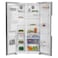 Beko 651 Ltr Side By Side Refrigerator 179X91 Cm, HarvestFresh, NeoFrost Dual Cooling, ProSmart Inverter Compressor, FastIce, With Automatic Ice Machine, Brushed Silver - GNE753DX, 1 Year Warranty