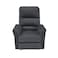 In House Velvet Rocking &amp; Rotating Recliner Chair - Dark Grey - AB09