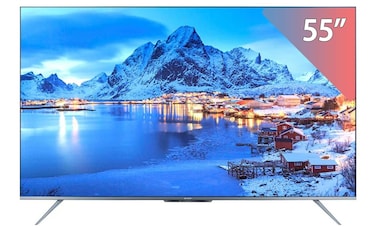 تليفزيون شارب 55 بوصة فائق الدقة سمارت أندرويد مع ريسيفر مدمج - 4T-C55DL6EX