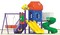Colorland Toys Playground 6 in 1 Set with Double Slide - CLT-12020A