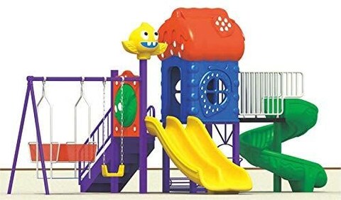 Colorland Toys Playground 6 in 1 Set with Double Slide - CLT-12020A