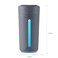 Car Air Purifier USB Ultrasonic Humidifier Color Cup Colorful Night Light Creative Gift Home Office Travel(Gray)