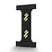 Remson Mag-X Phone Grip Strap with Magnetic Phone Kickstand (Black/Neon Green)