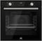 MILLEN MEO 6002 BL 73L Electric Oven - Energy Class A, 8 Cooking Modes, 60 cm, SCHOTT Double Glass Door, Glass finish, Mechanical and Touch Control with Timer, 3 Year Warranty