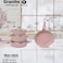 In House 7 Pieces Turkish Granite Cookware Set With Steel Lid - Pink