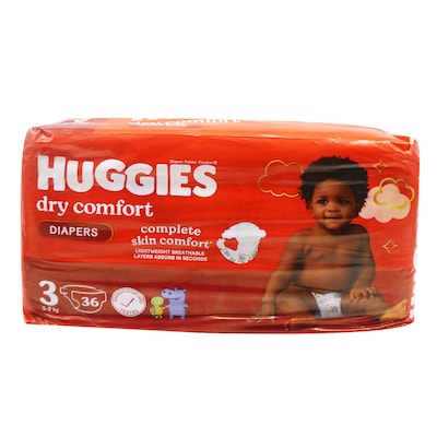 Huggies Dry Comfort Size 3 5-8Kg 36 Pieces